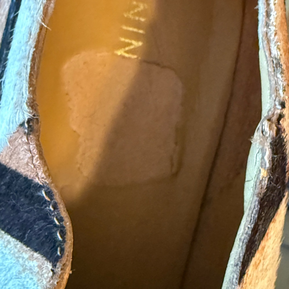 Nine West Preowned Sz 6.5 Tiger Print Leather Cowhide Stiletto Heels (SH047) - Picture 10 of 11